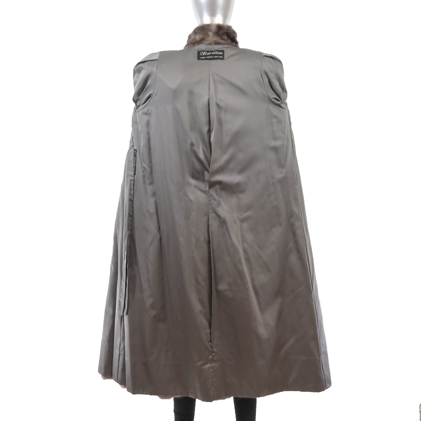 Revillon/ Saks Fifth Avenue Grey Mink Coat- Size M