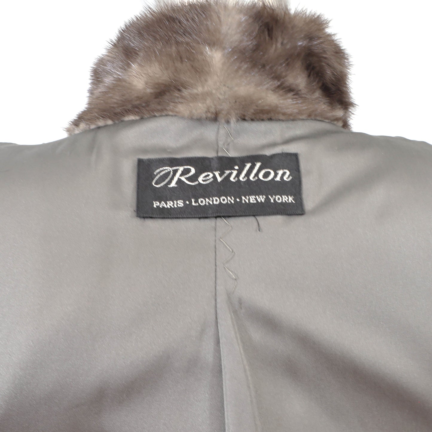Revillon/ Saks Fifth Avenue Grey Mink Coat- Size M