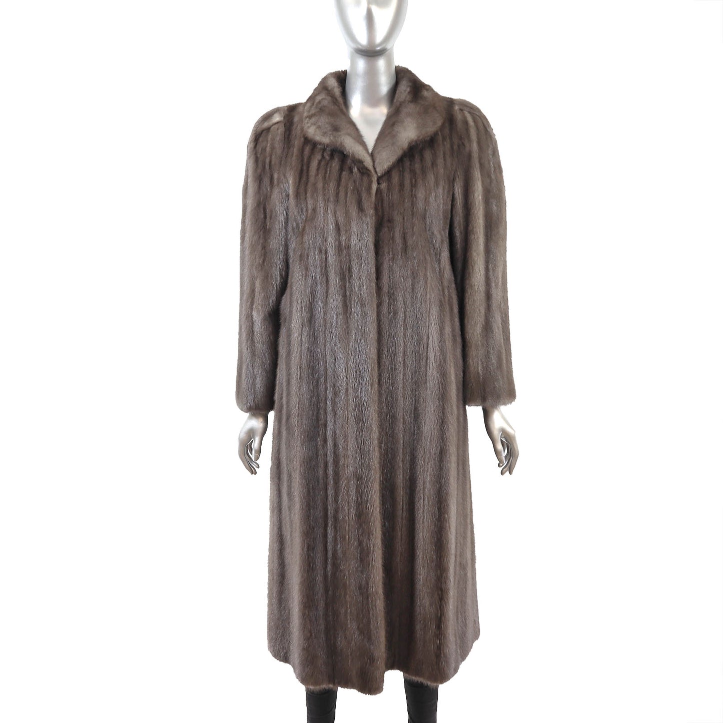 Revillon/ Saks Fifth Avenue Grey Mink Coat- Size M