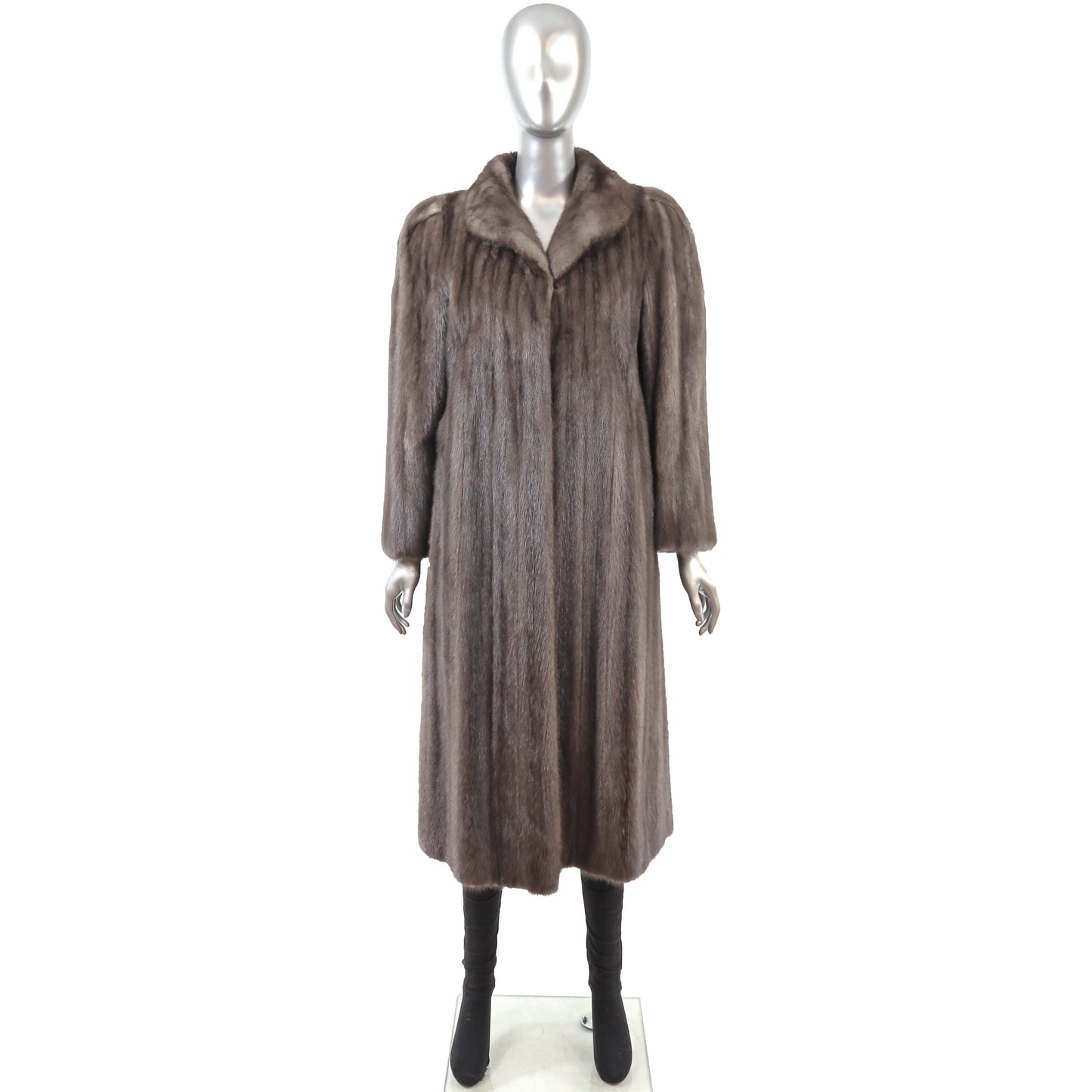 Revillon/ Saks Fifth Avenue Grey Mink Coat- Size M