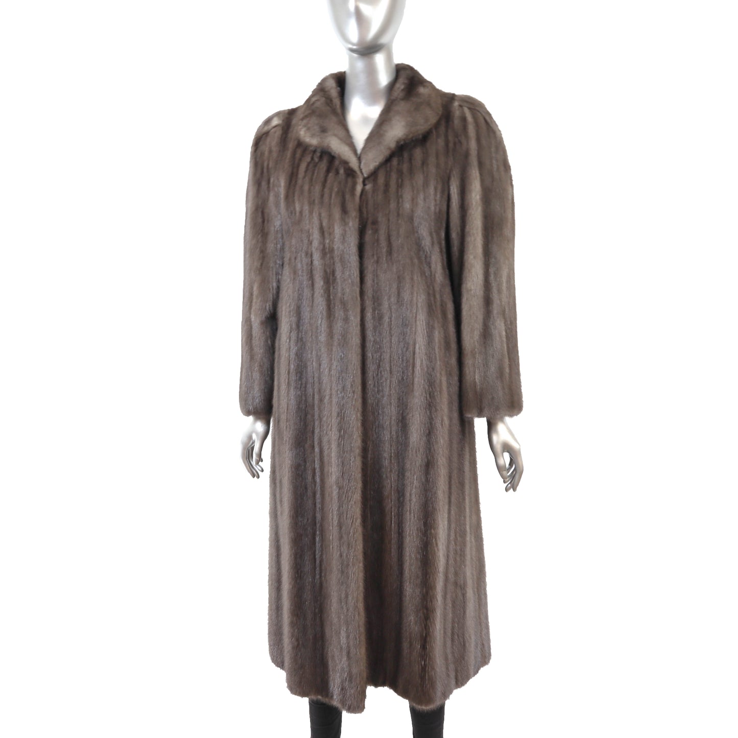 Revillon/ Saks Fifth Avenue Grey Mink Coat- Size M