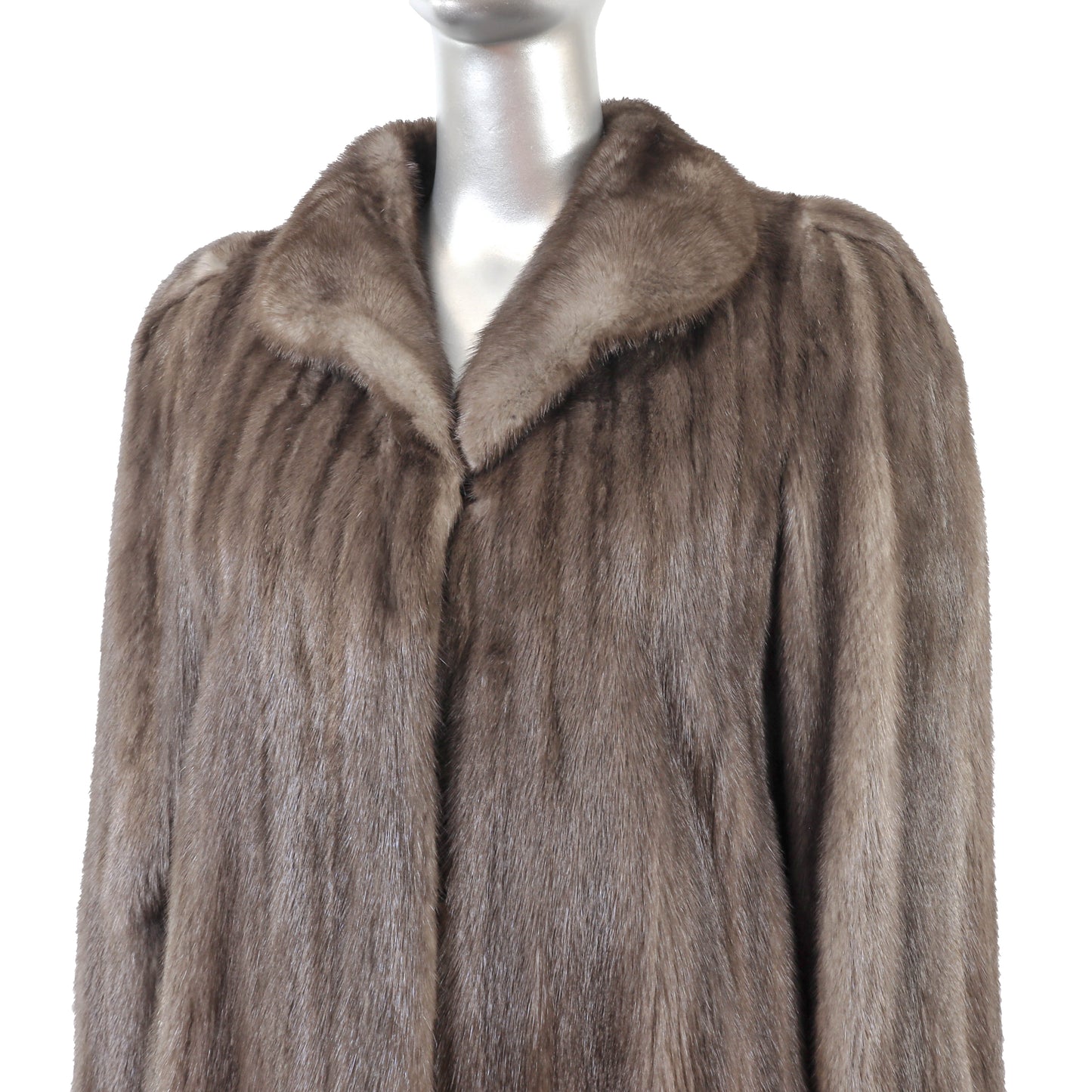 Revillon/ Saks Fifth Avenue Grey Mink Coat- Size M