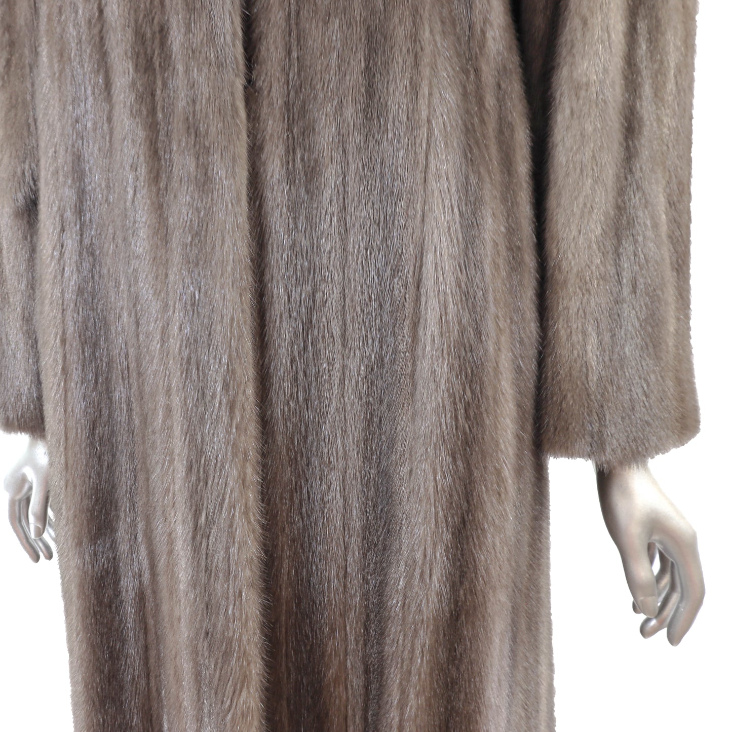 Revillon/ Saks Fifth Avenue Grey Mink Coat- Size M