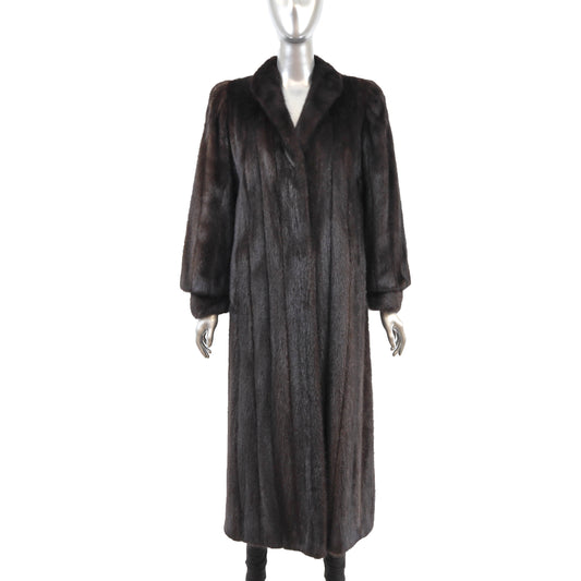 Macys/ John Ross Black Mink Coat- Size S