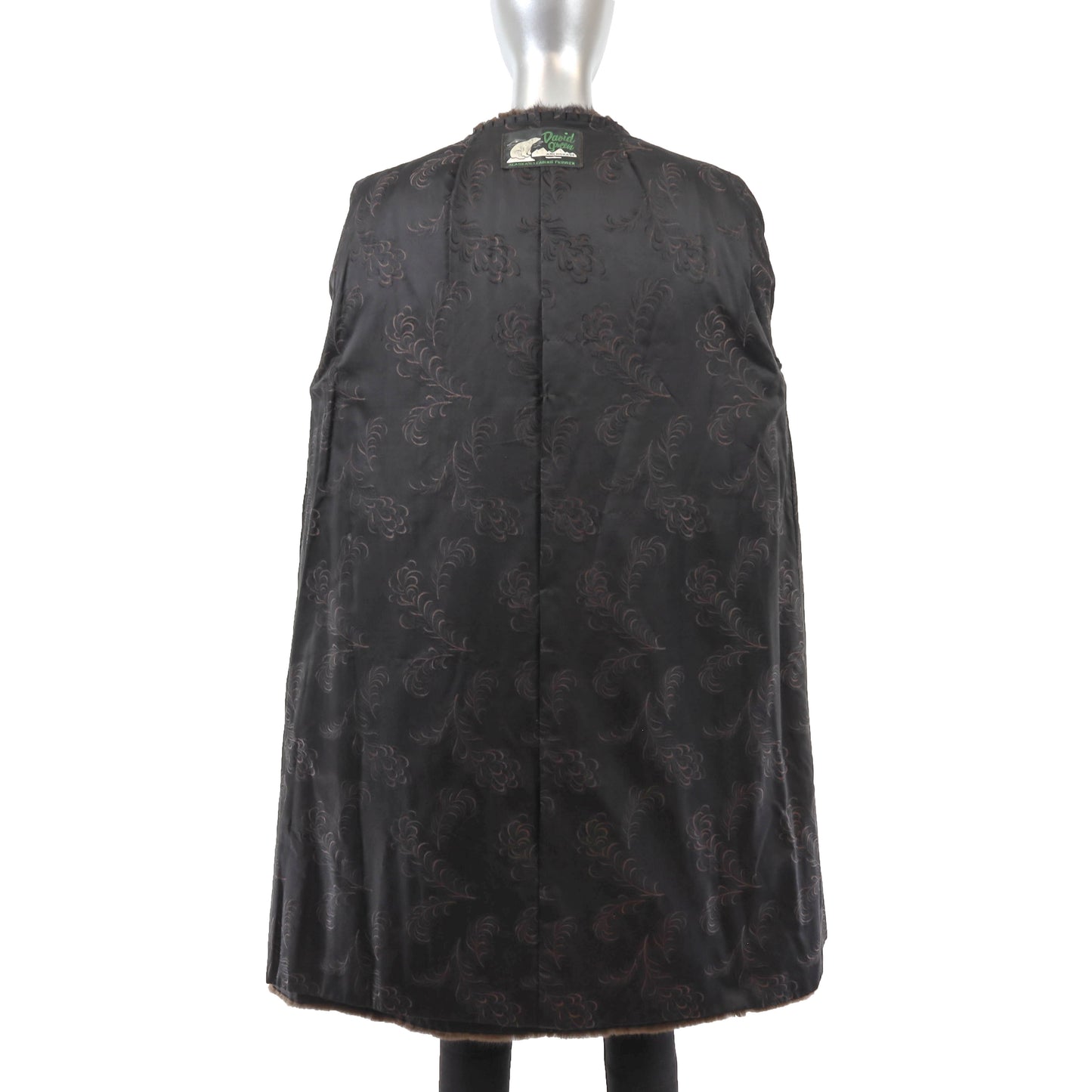 Dark Brown Mink Coat- Size XL