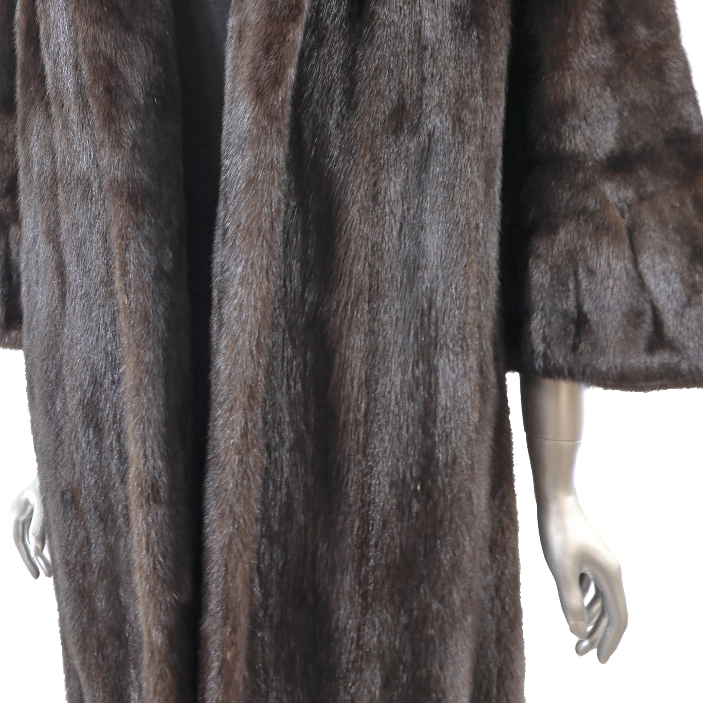 Dark Brown Mink Coat- Size XL