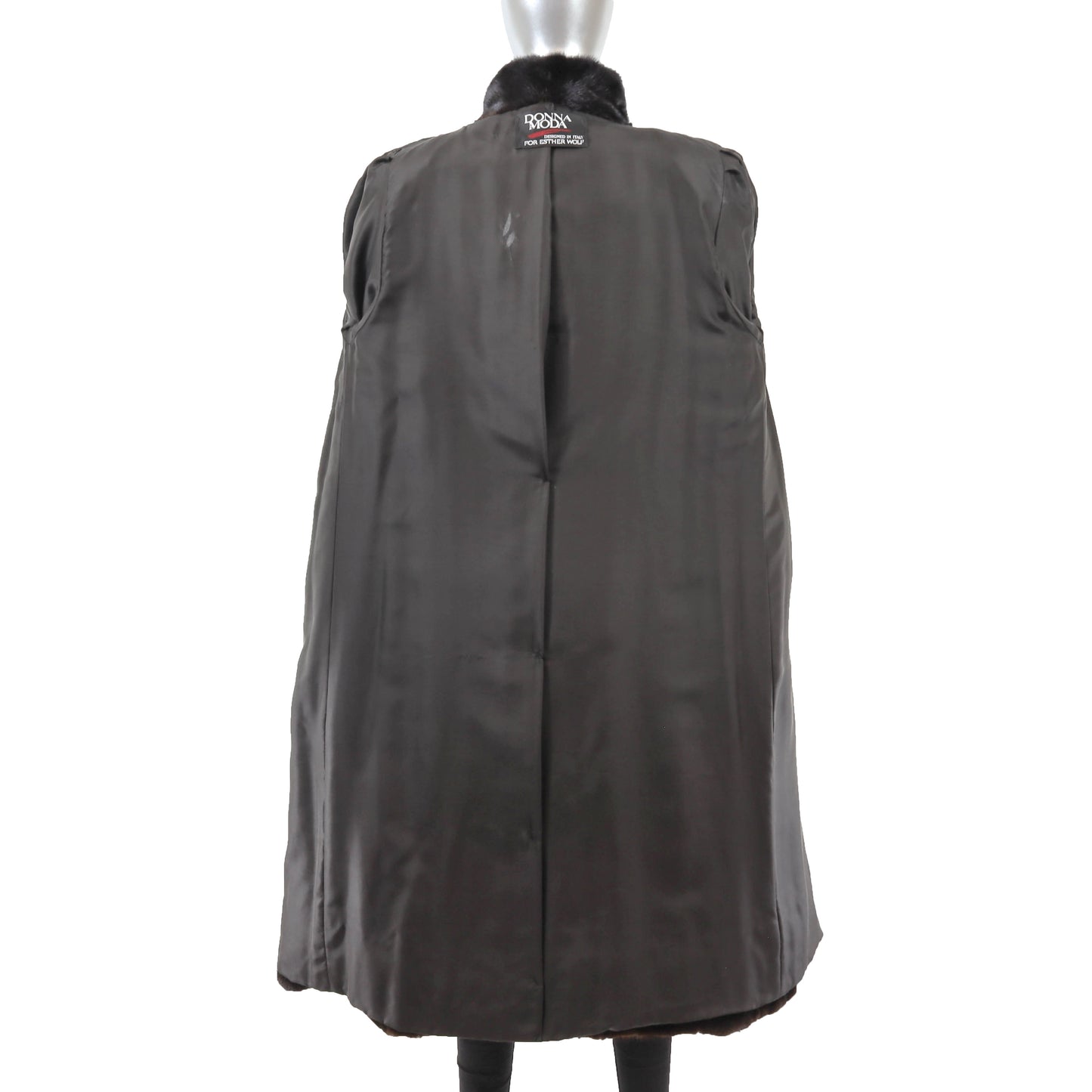 Black Mink Coat- Size M