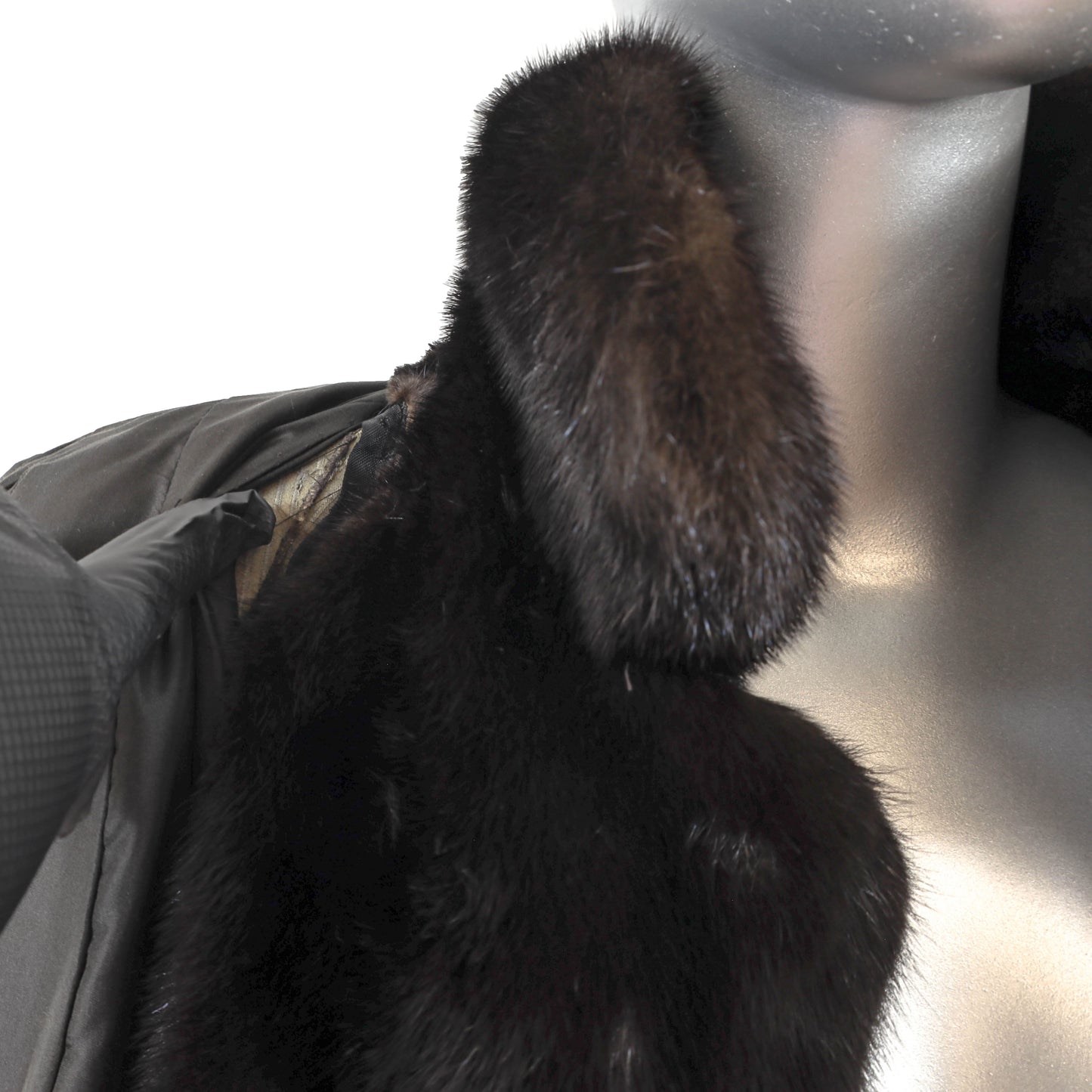 Black Mink Coat- Size M