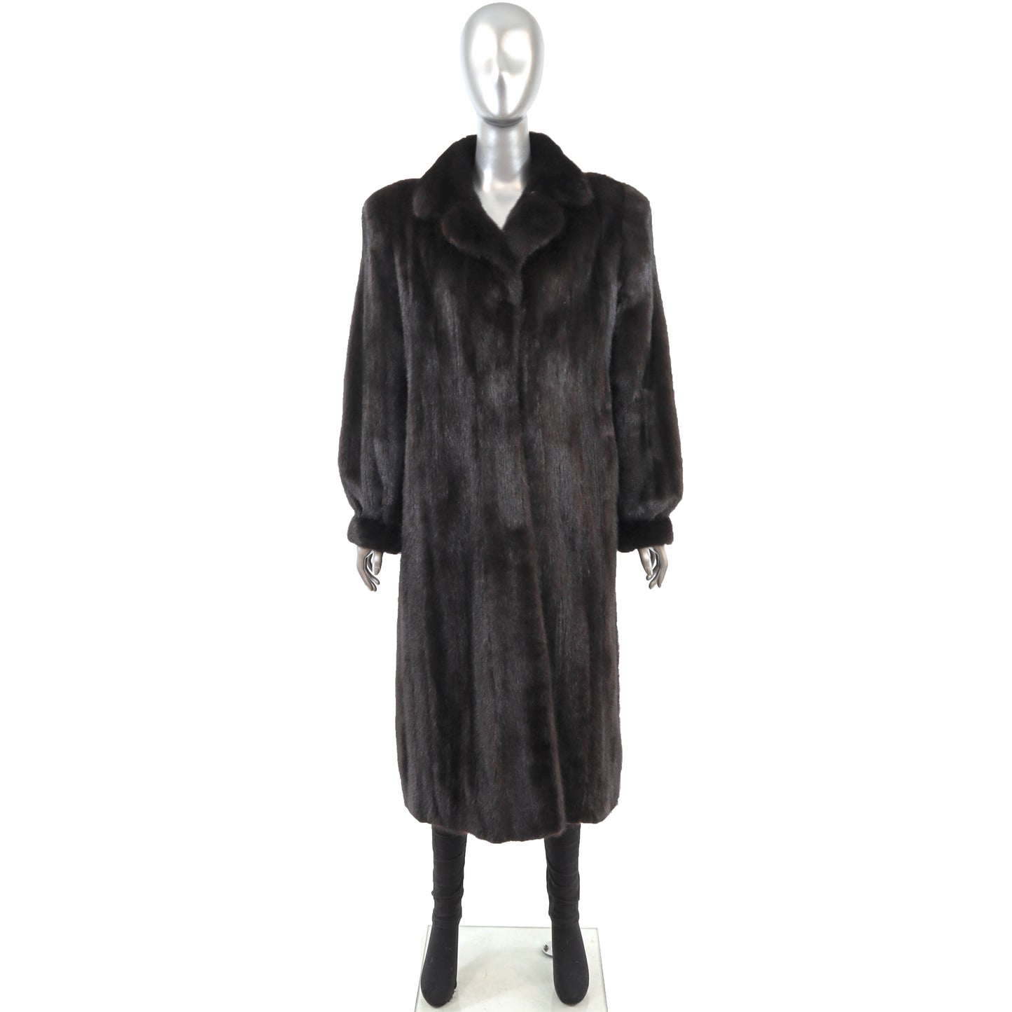 Black Mink Coat- Size M