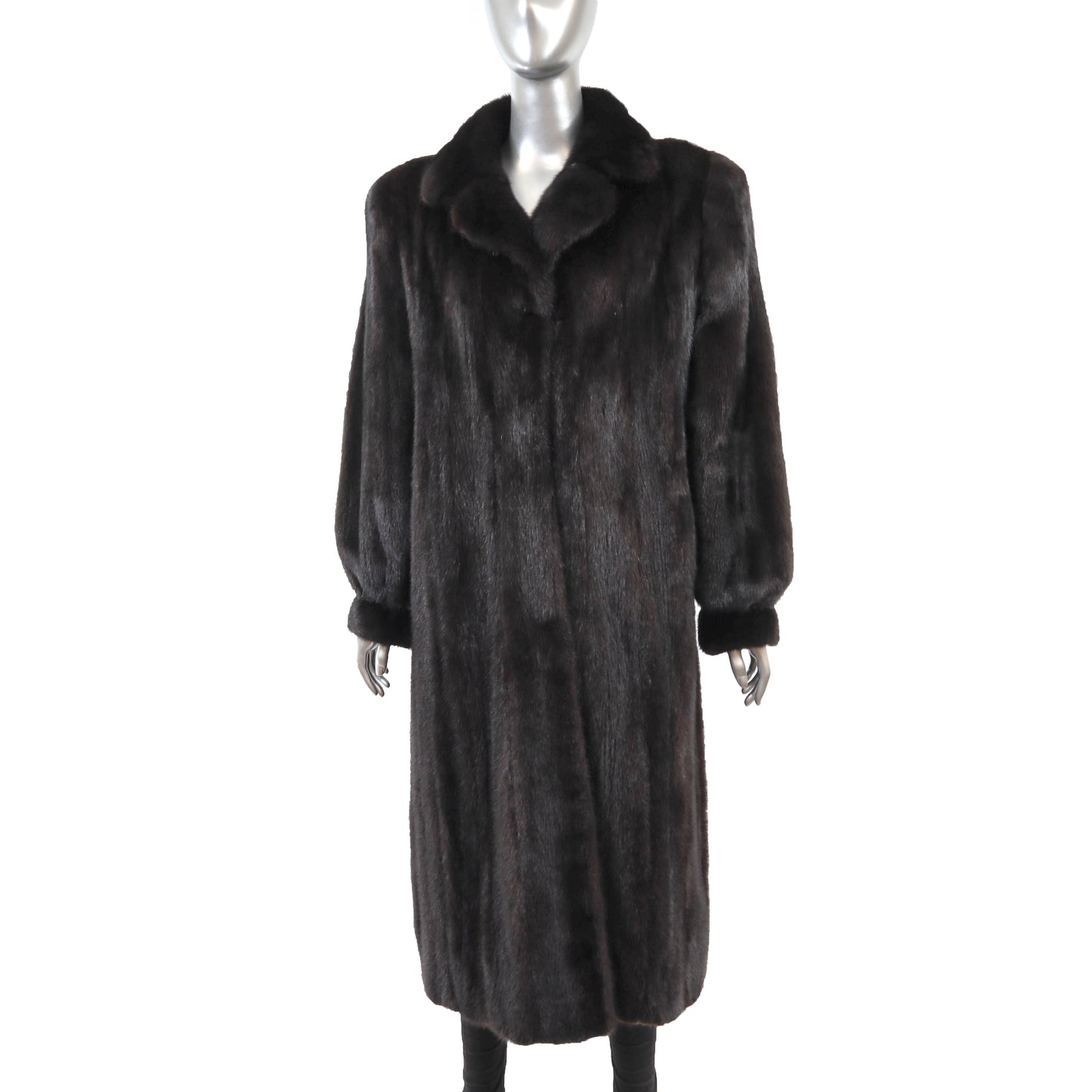 Black Mink Coat- Size M