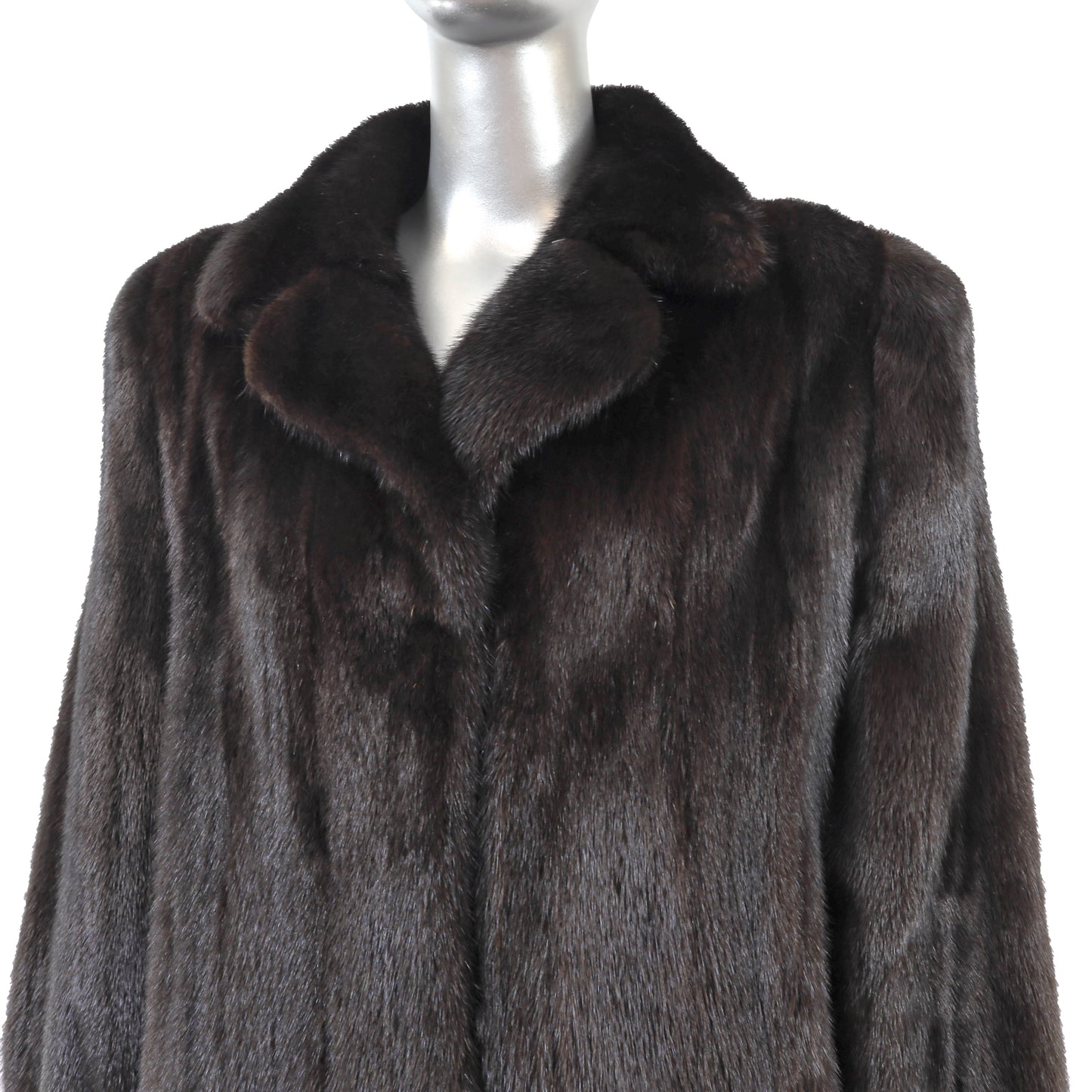 Black Mink Coat- Size M