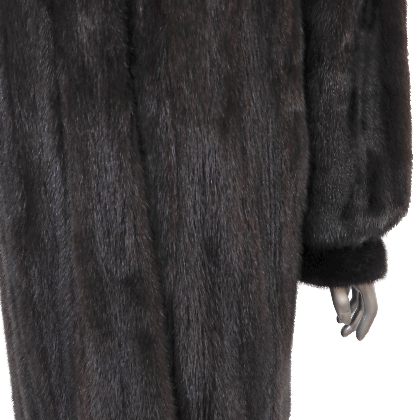 Black Mink Coat- Size M