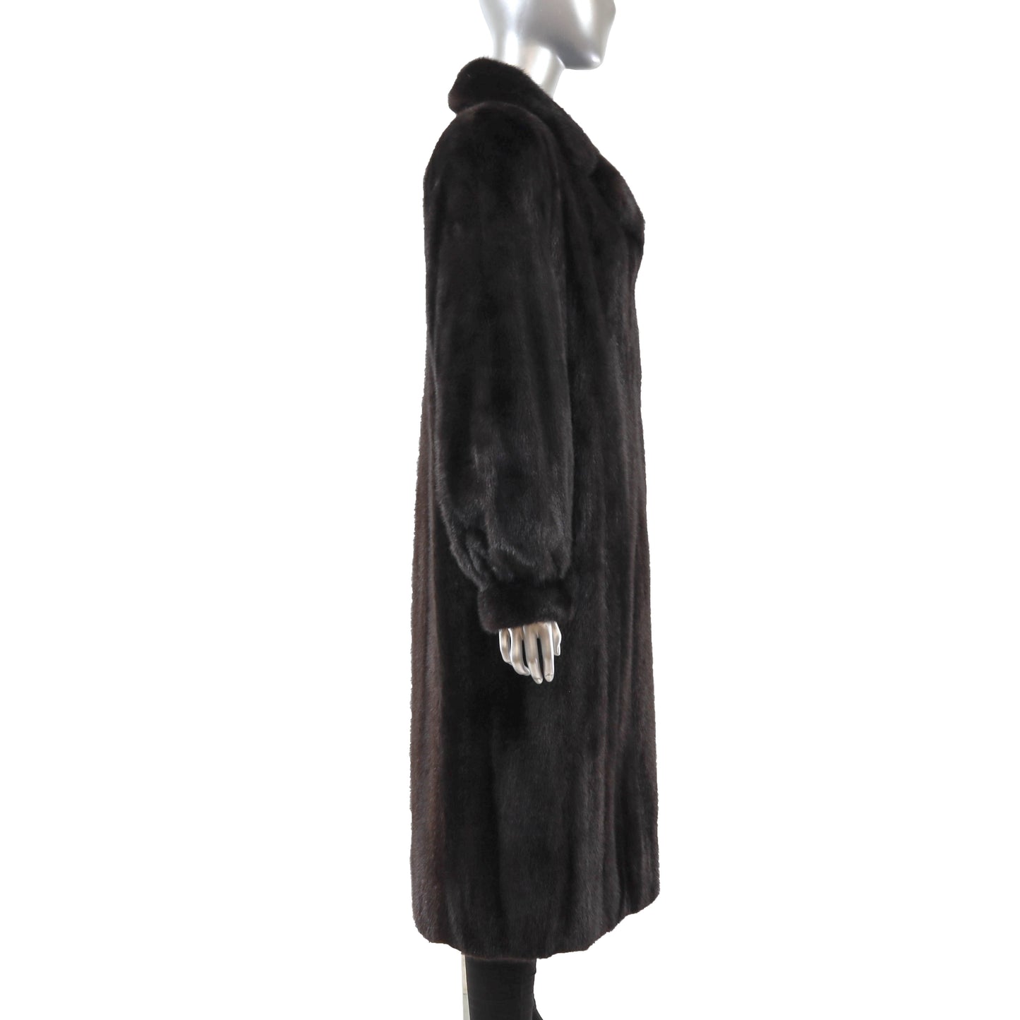 Black Mink Coat- Size M