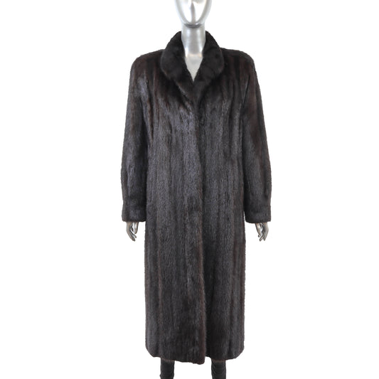 Brown Mink Coat- Size M
