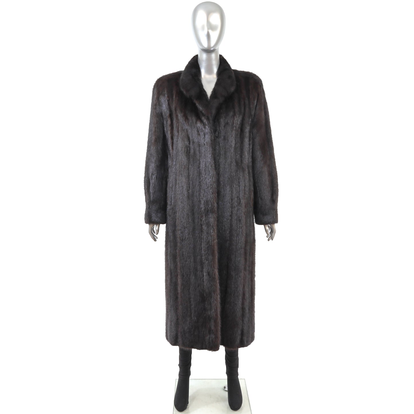 Brown Mink Coat- Size M