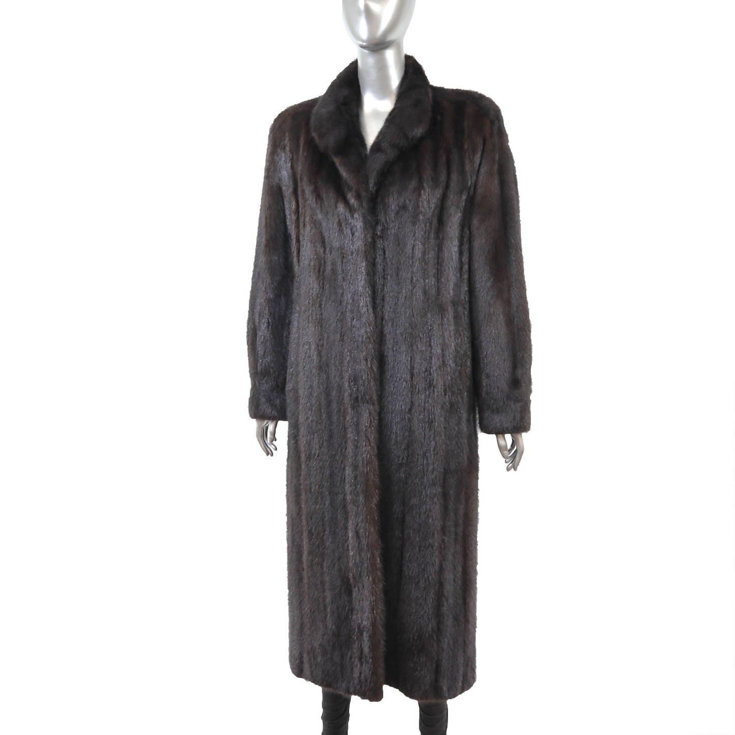 Brown Mink Coat- Size M
