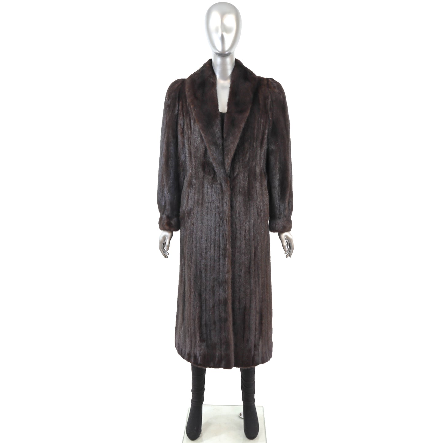 Dark Brown Mink Coat- Size S