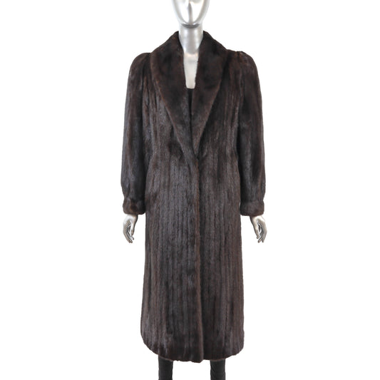 Dark Brown Mink Coat- Size S