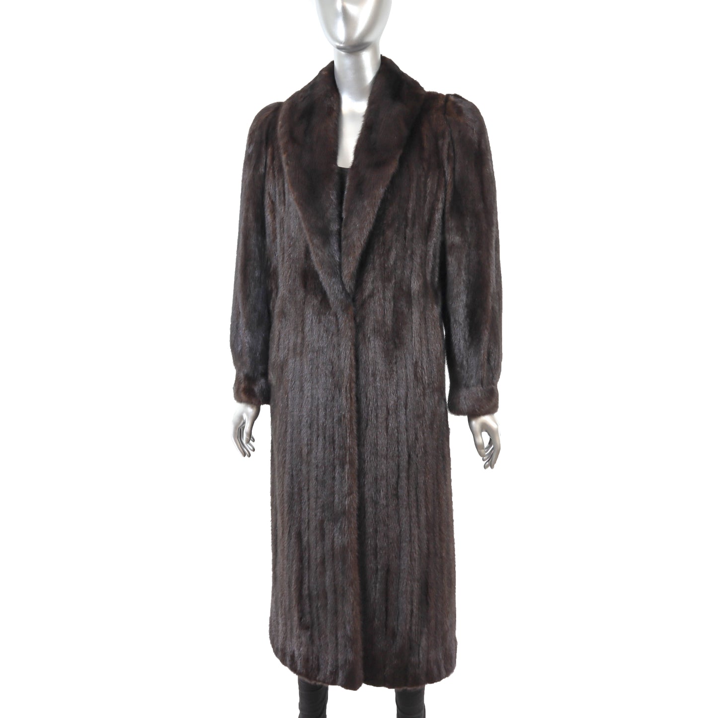 Dark Brown Mink Coat- Size S