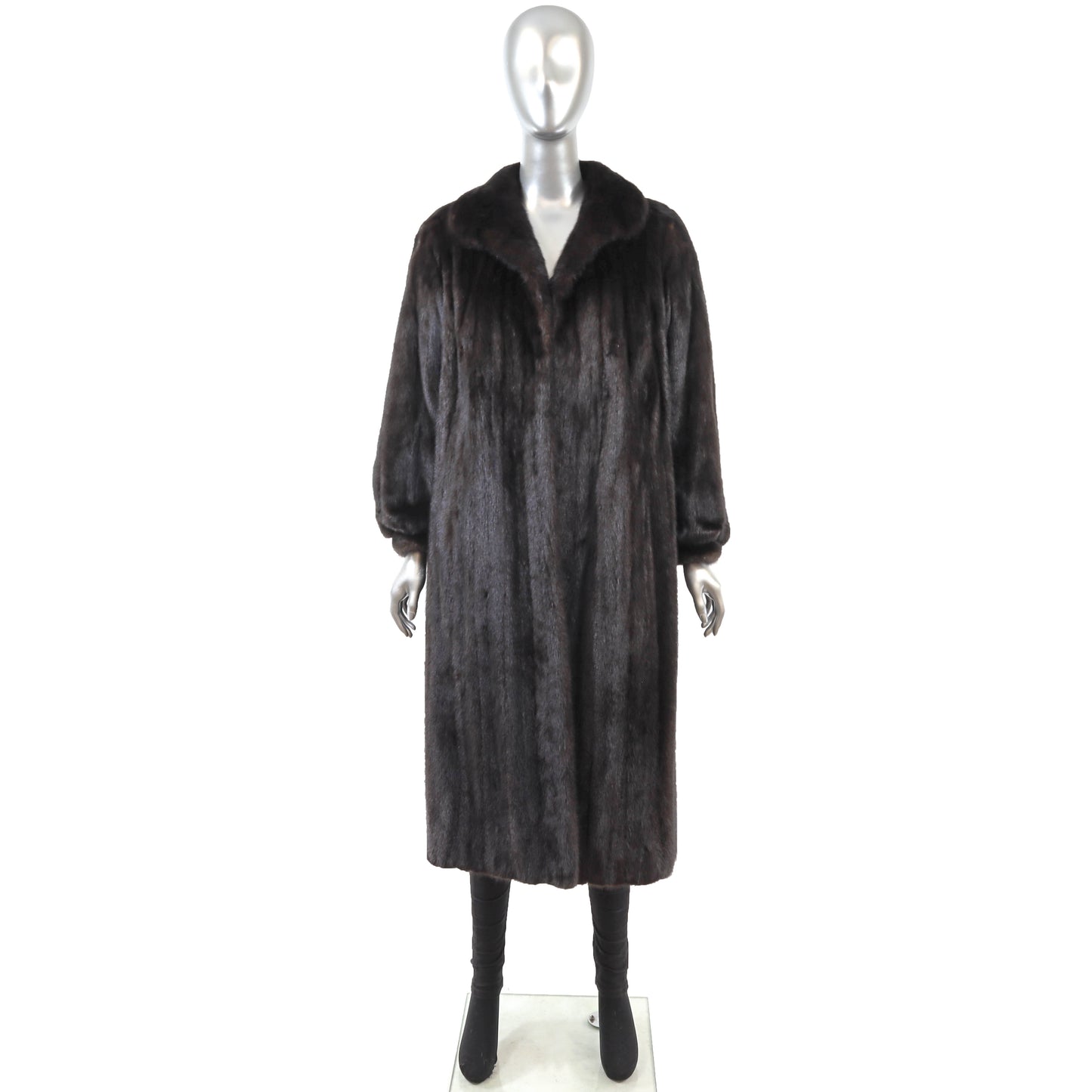 Black Mink Coat- Size M
