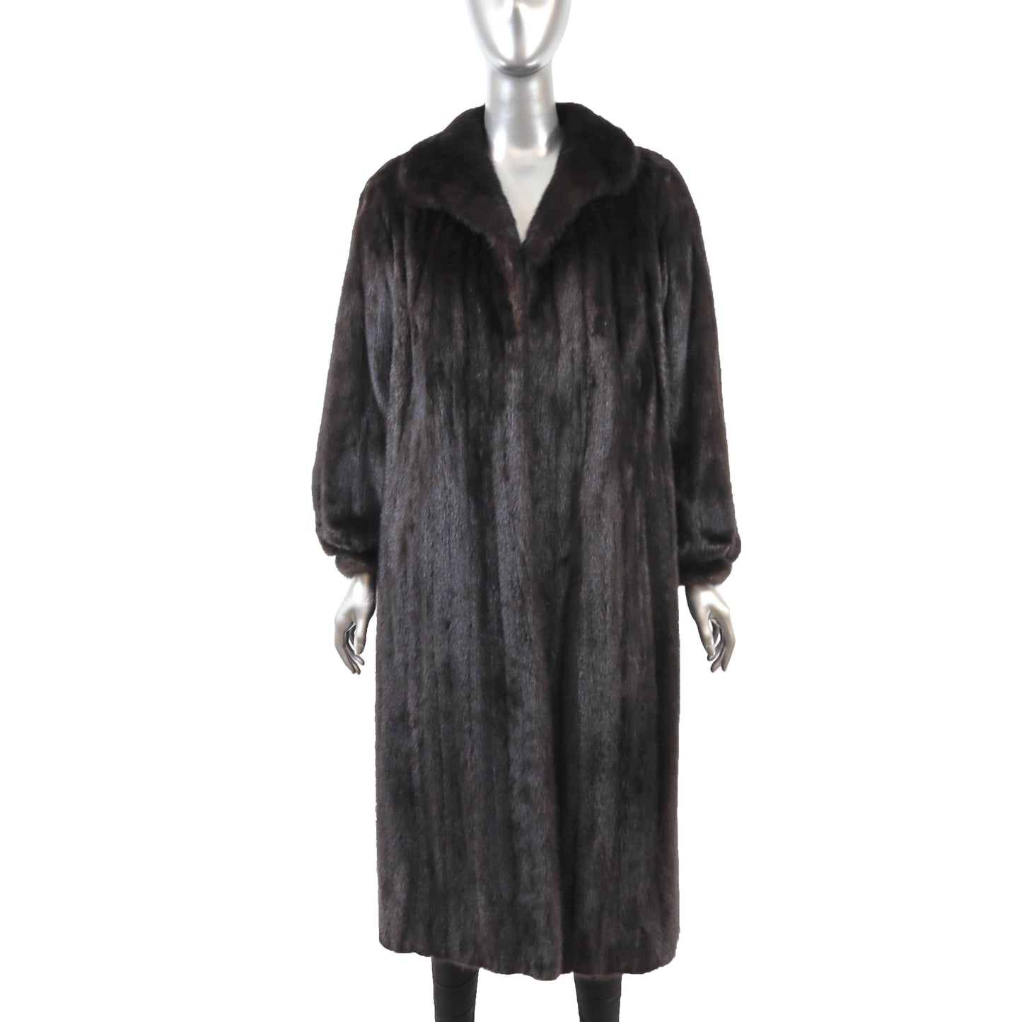 Black Mink Coat- Size M