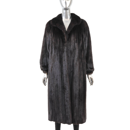 Black Mink Coat- Size M