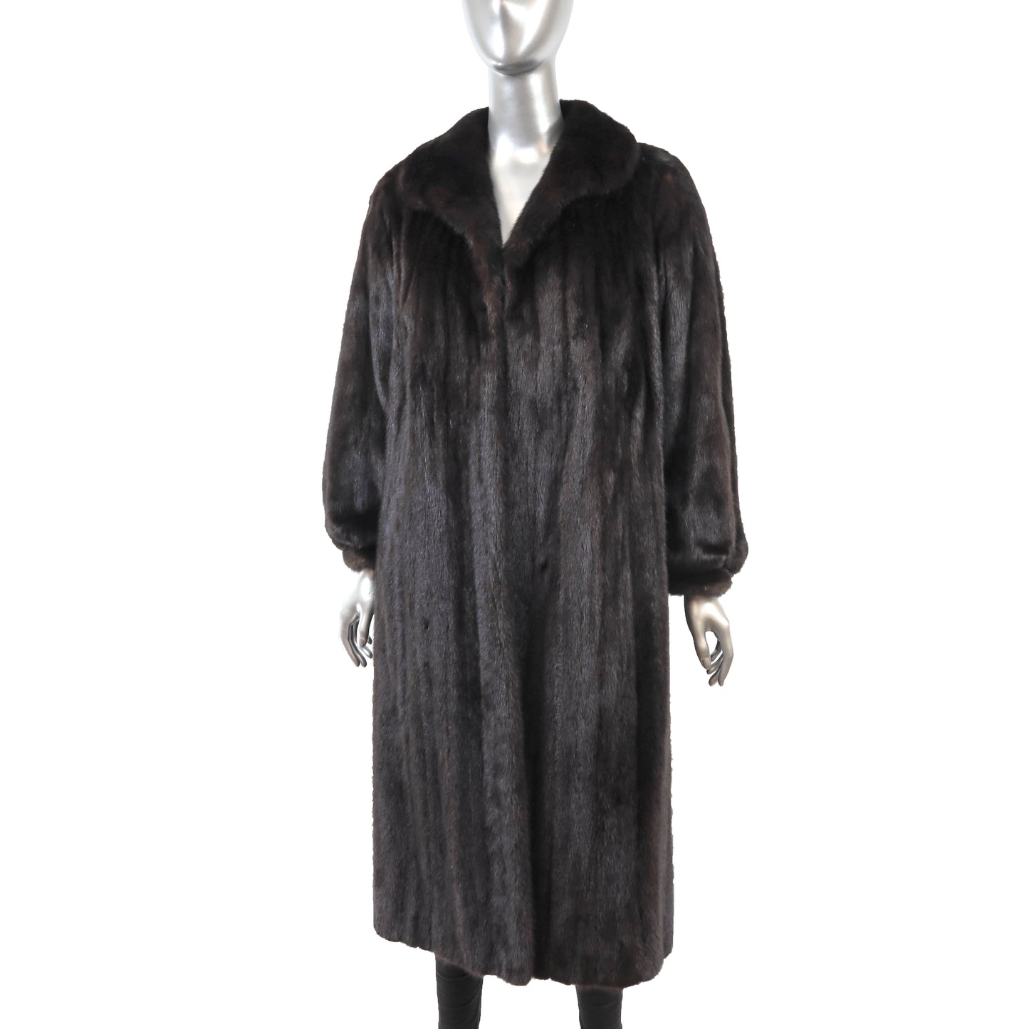 Black Mink Coat- Size M