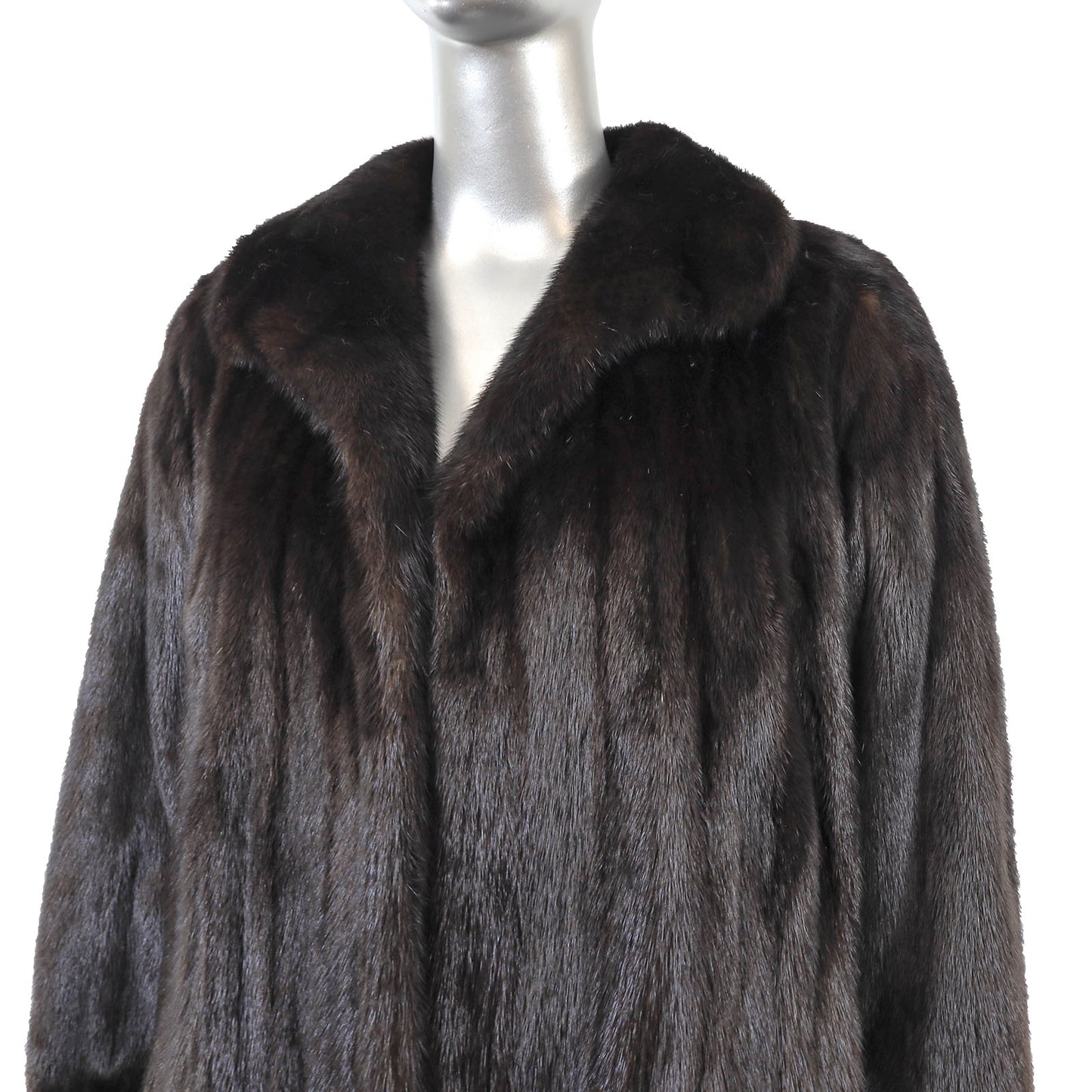 Black Mink Coat- Size M