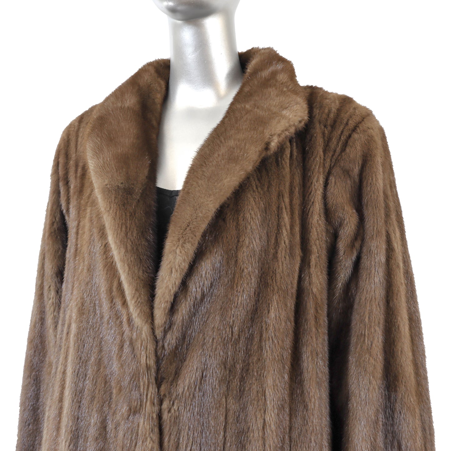 Yves Saint Laurent/ Saks Jandel Brown Reversible Mink Coat- Size XL