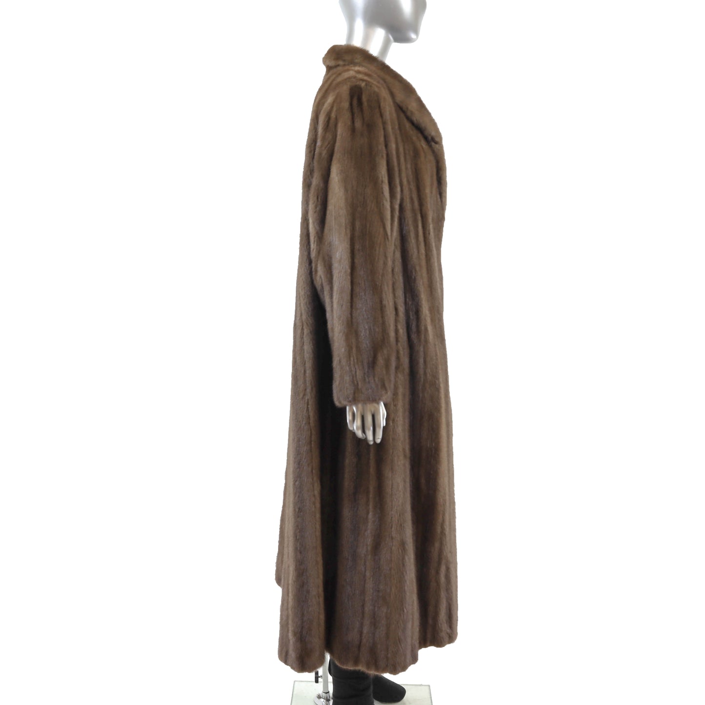 Yves Saint Laurent/ Saks Jandel Brown Reversible Mink Coat- Size XL