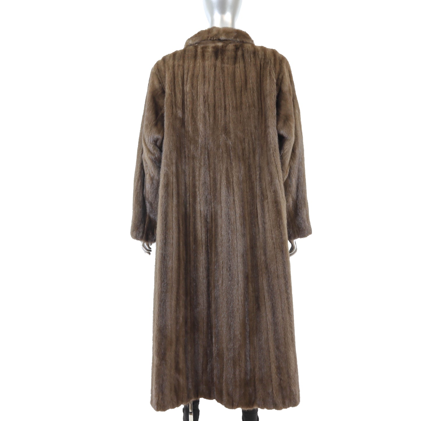 Yves Saint Laurent/ Saks Jandel Brown Reversible Mink Coat- Size XL