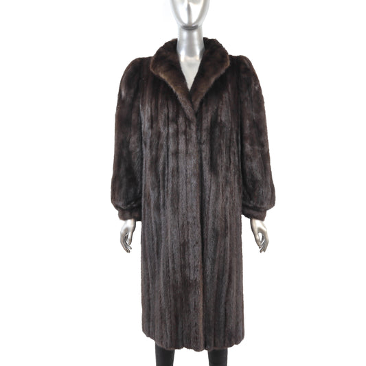 Dark Brown Mink Coat- Size M