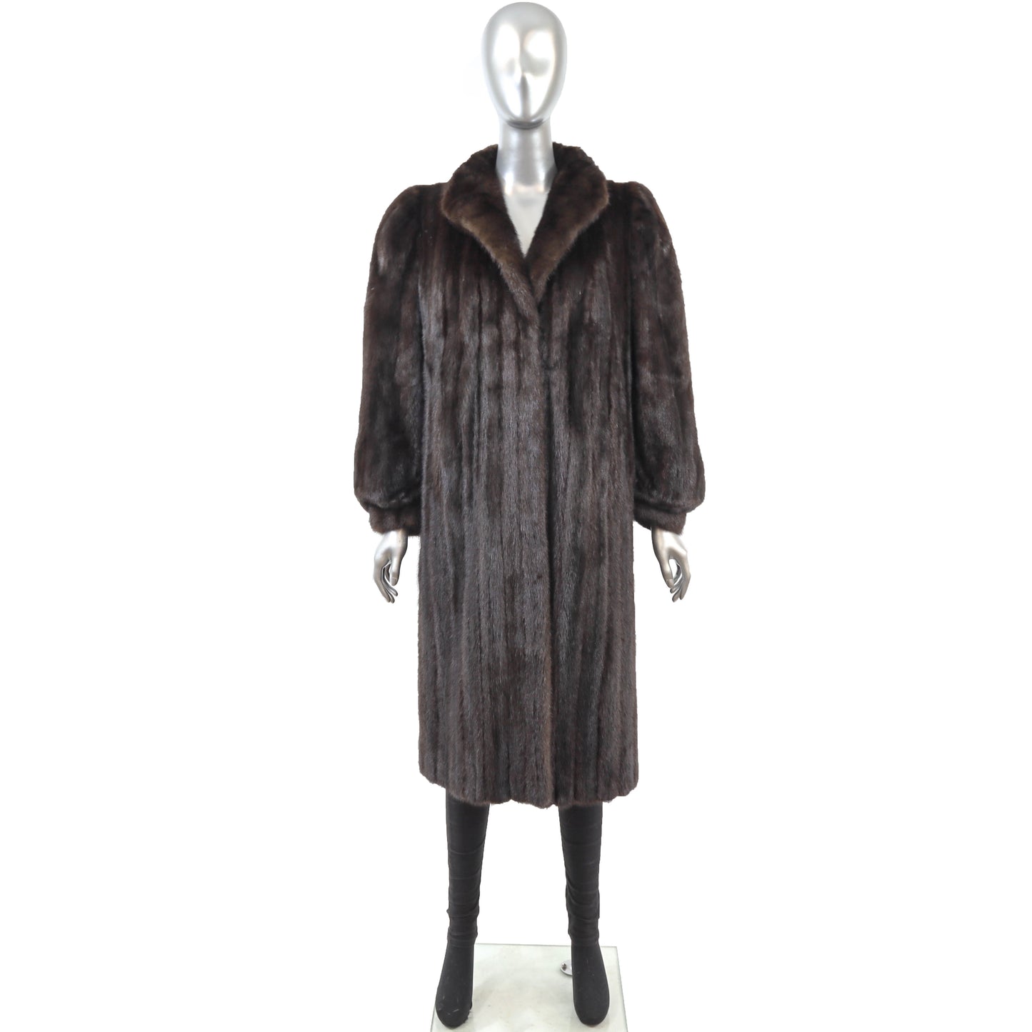 Dark Brown Mink Coat- Size M