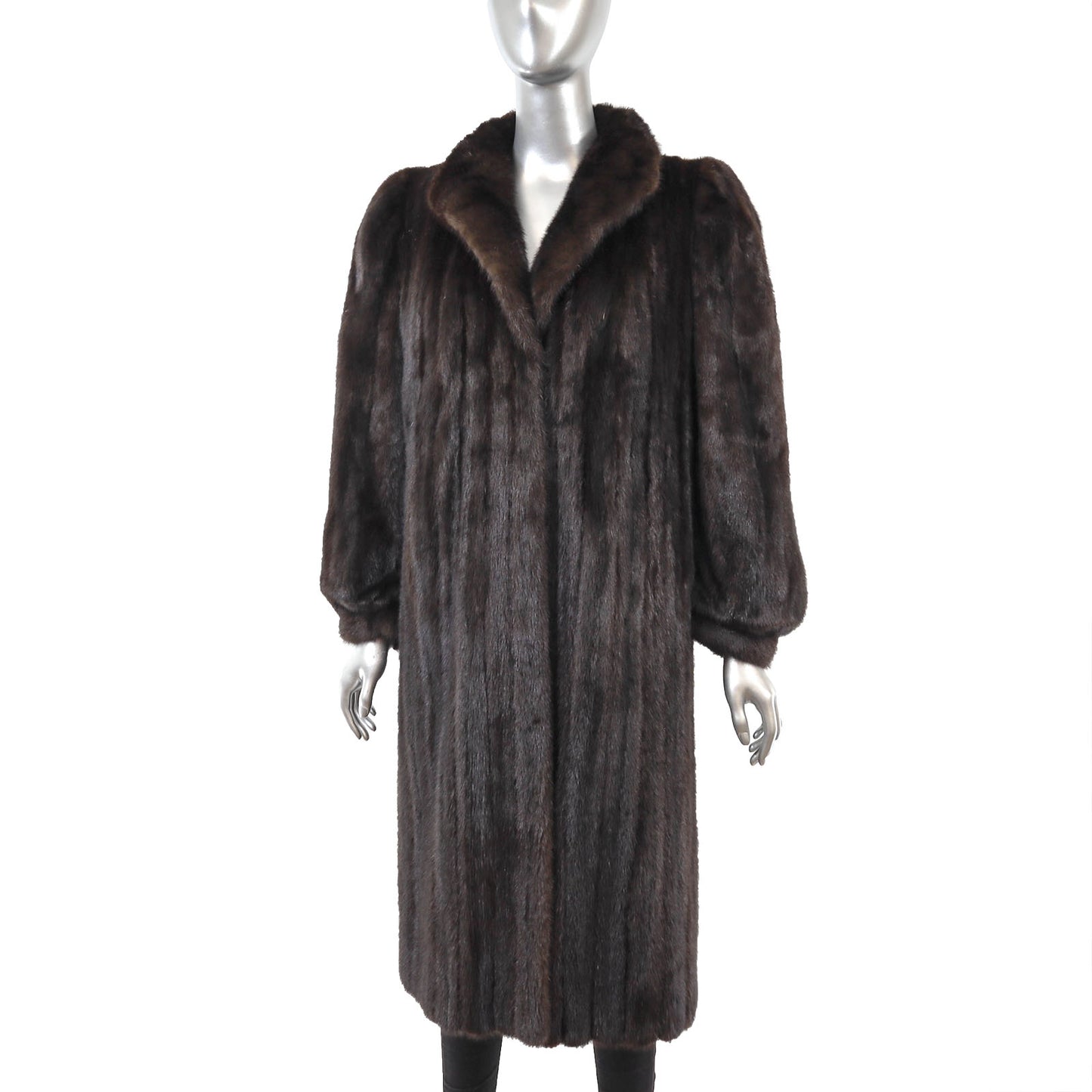 Dark Brown Mink Coat- Size M