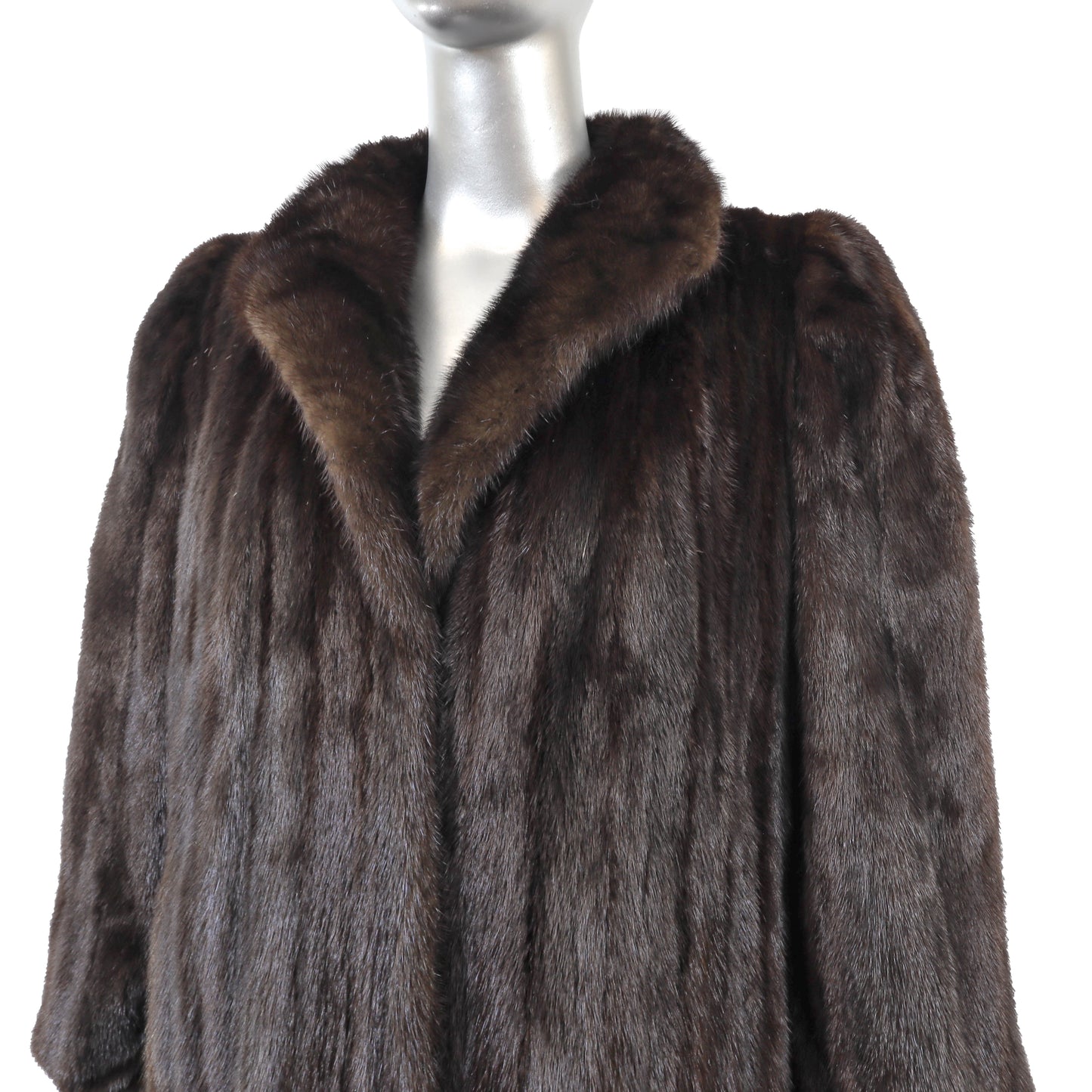 Dark Brown Mink Coat- Size M