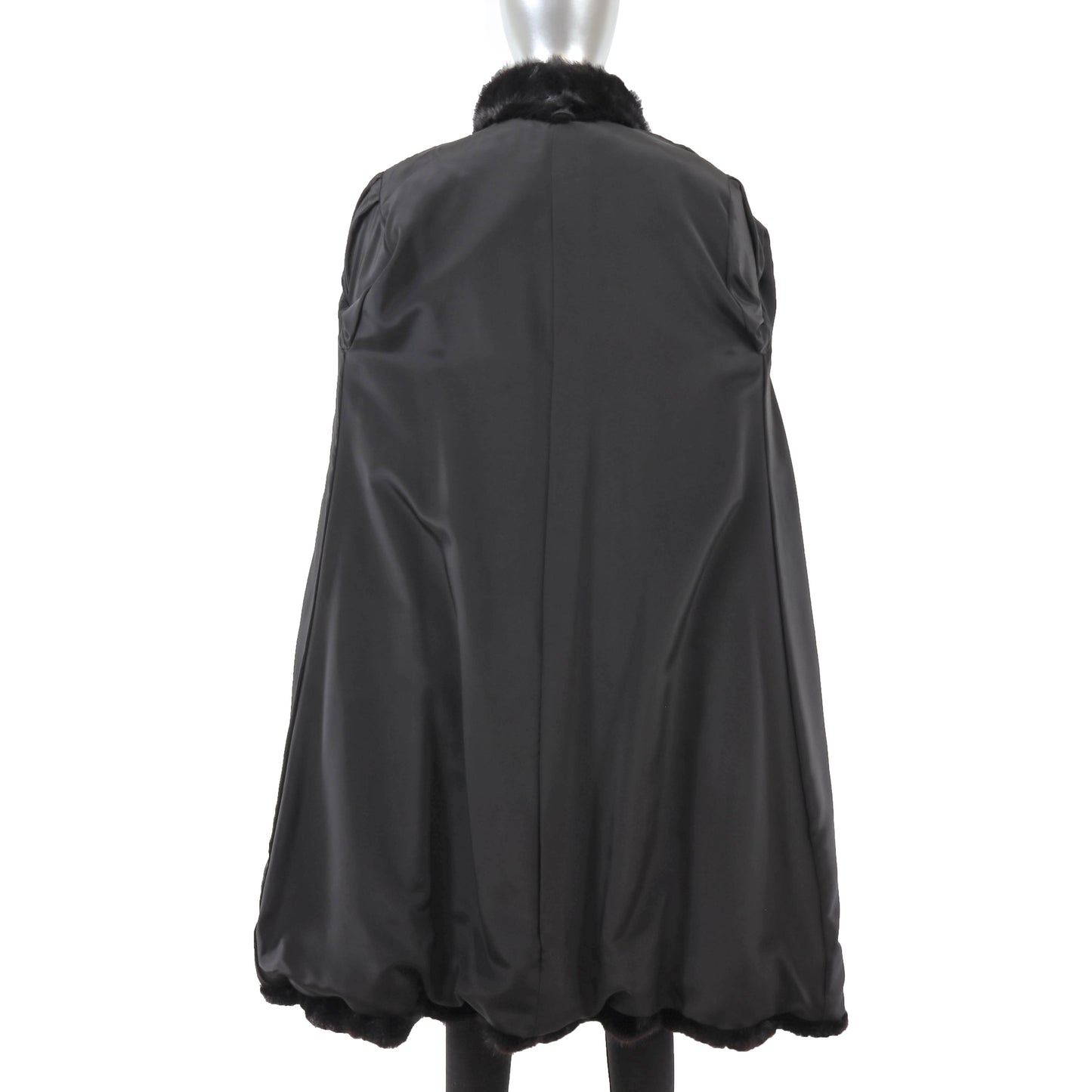 Black Mink Coat- Size S