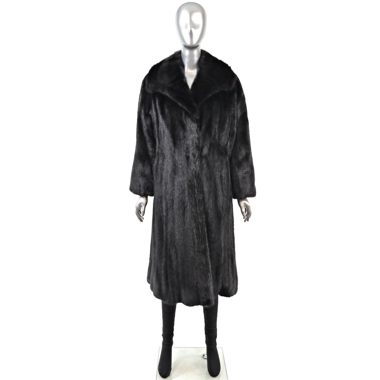 Black Mink Coat- Size S