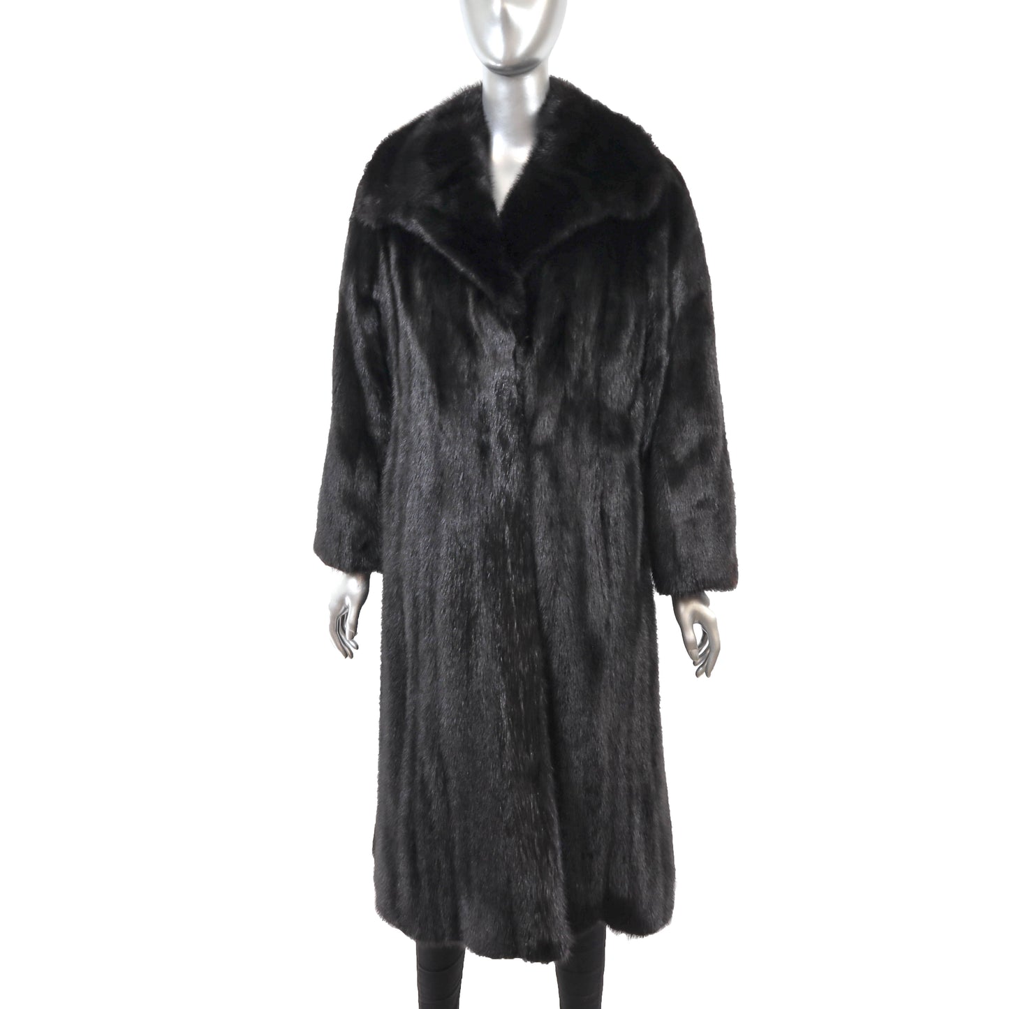 Black Mink Coat- Size S