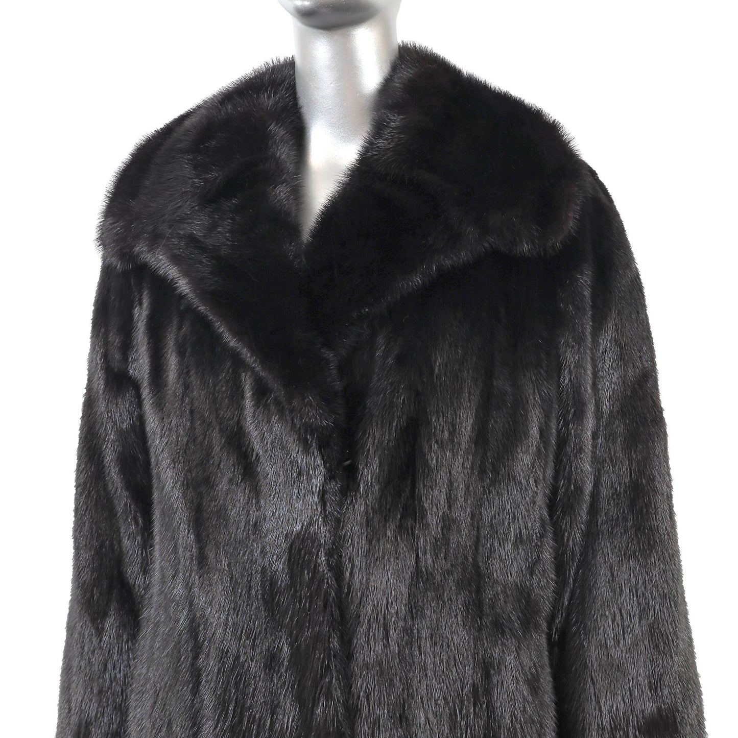 Black Mink Coat- Size S