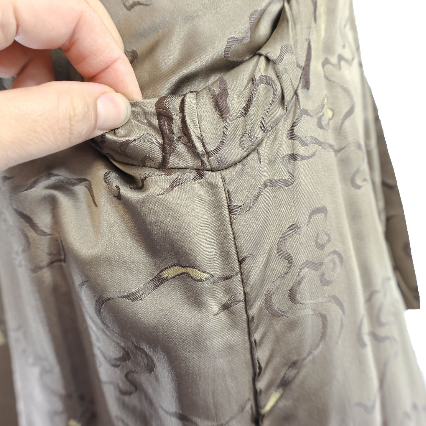 Brown Section Mink Coat- Size L