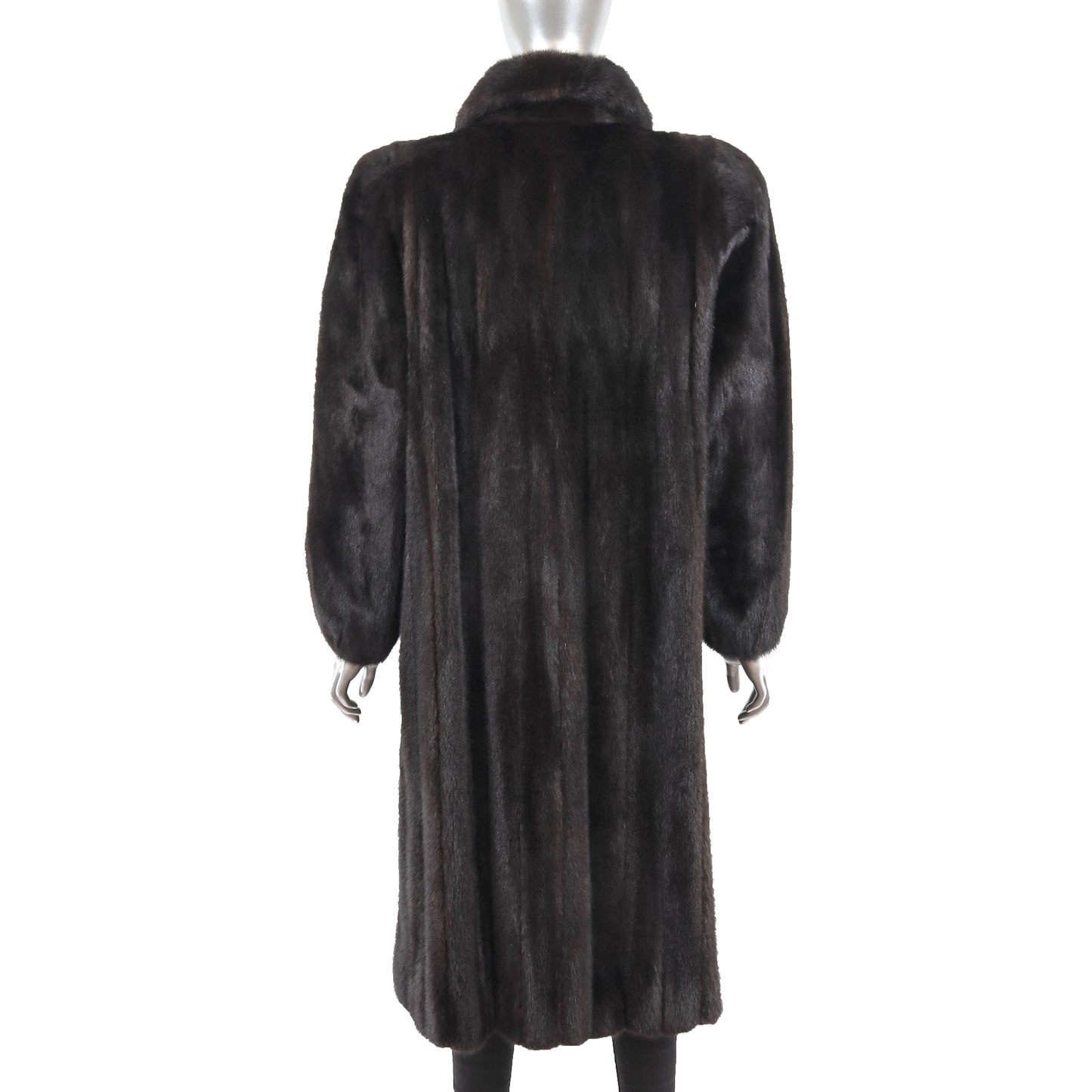 Dark Brown Mink Coat- Size XL