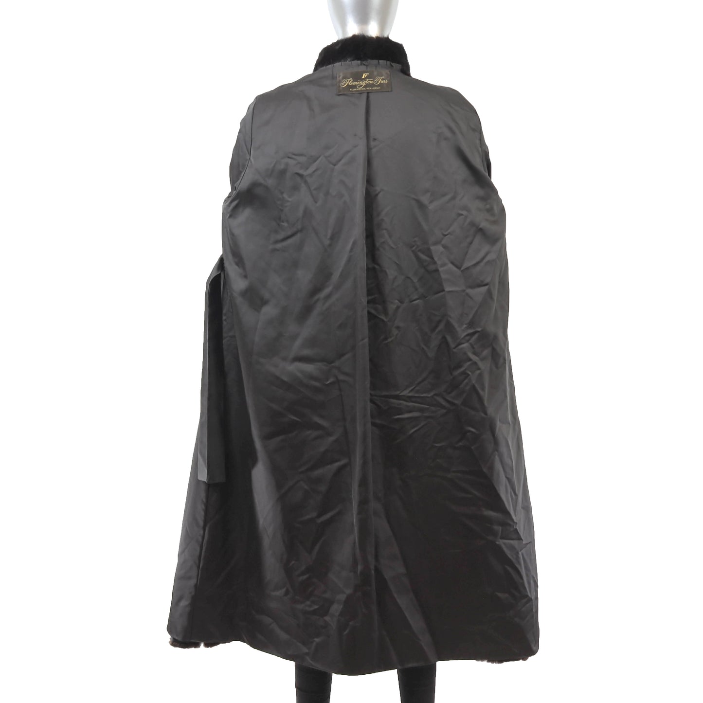Black Mink Coat- Size L