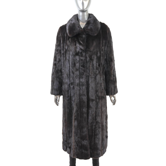 Black Mink Coat- Size L