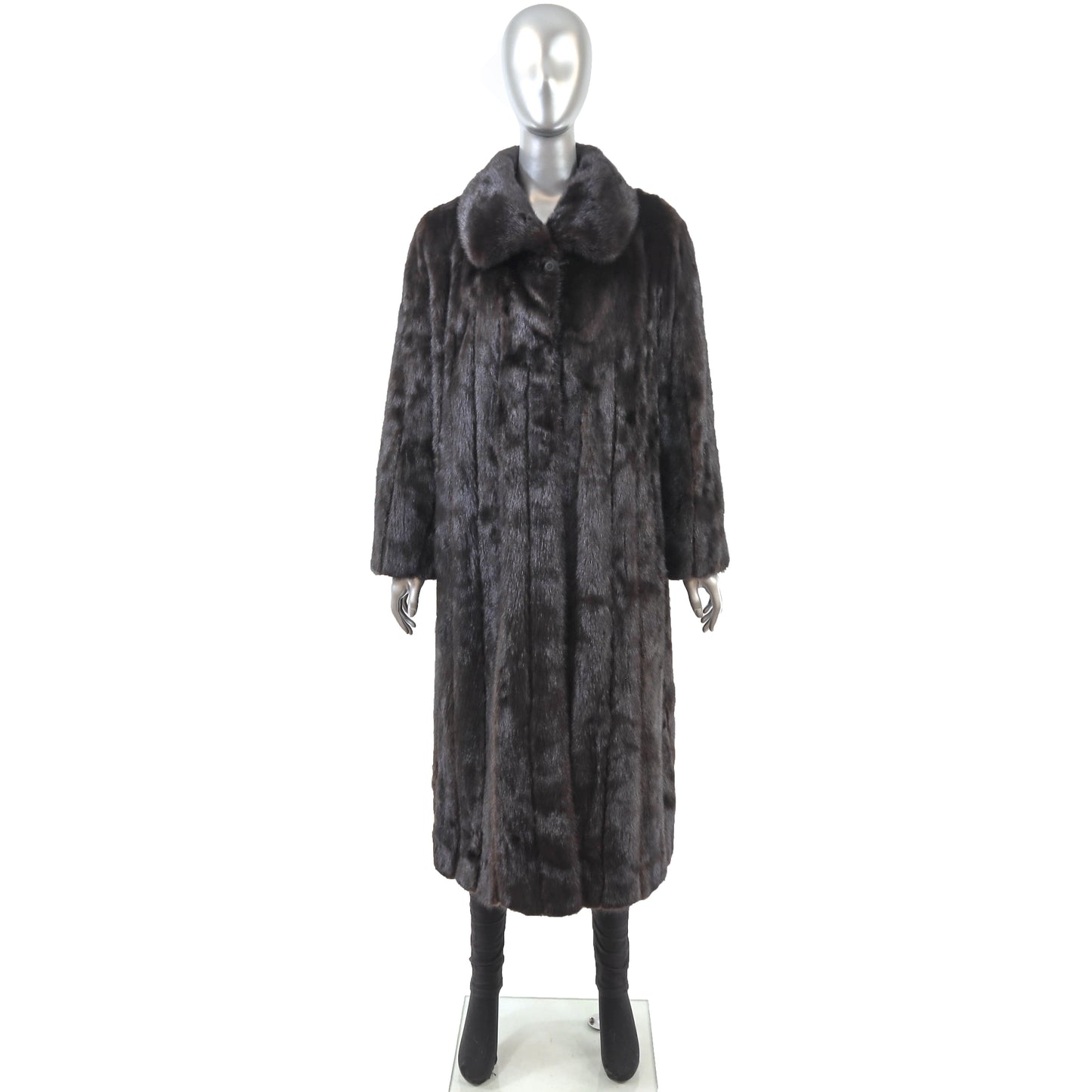 Black Mink Coat- Size L