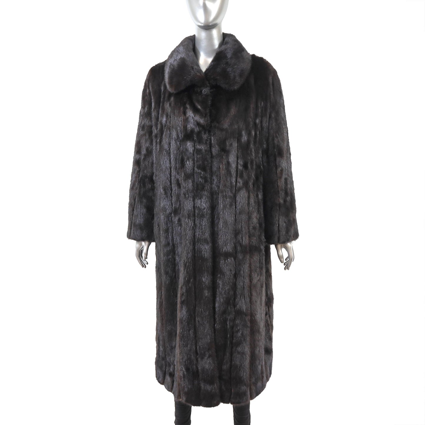 Black Mink Coat- Size L