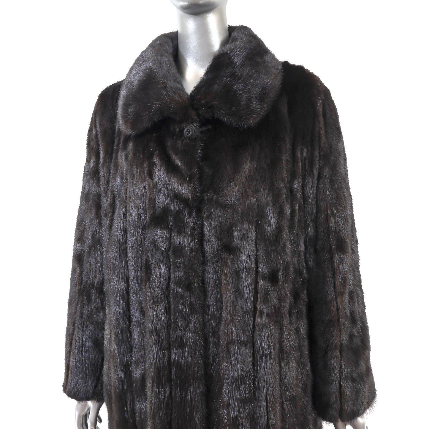 Black Mink Coat- Size L