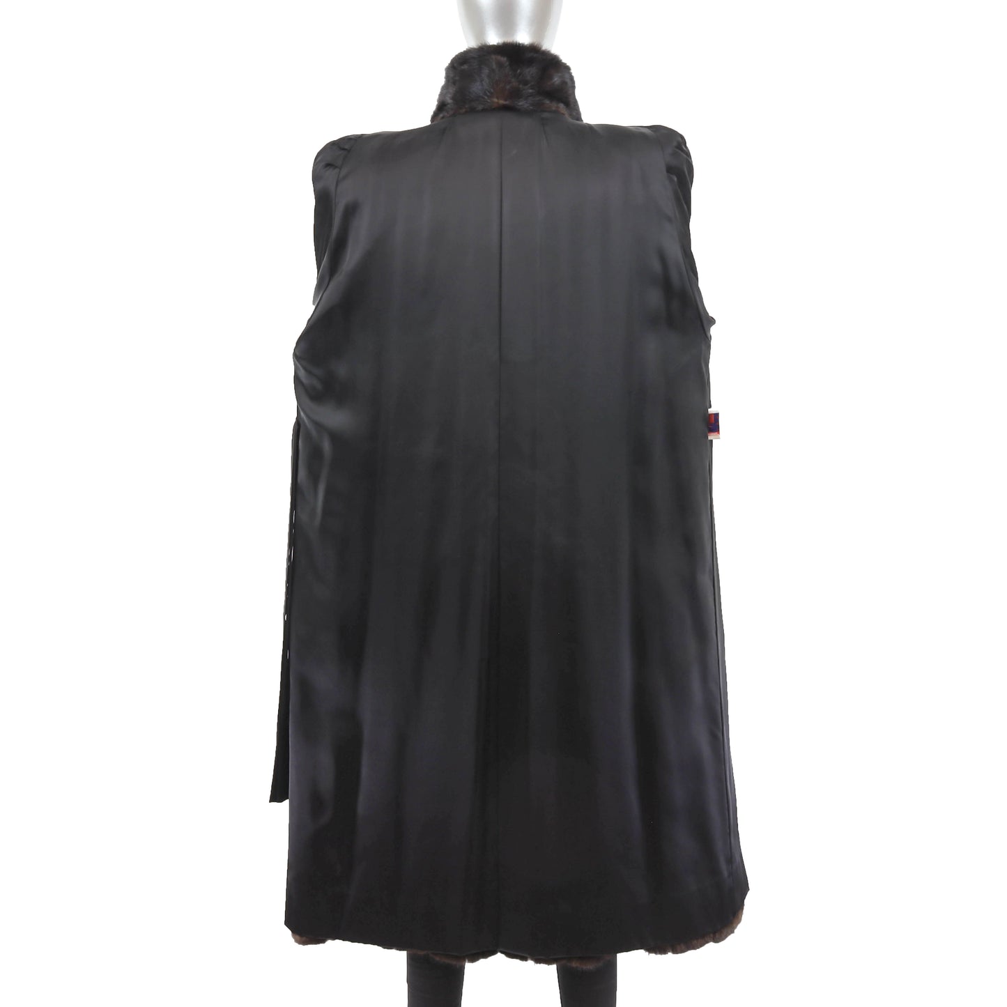 Dark Brown Mink Coat- Size XL