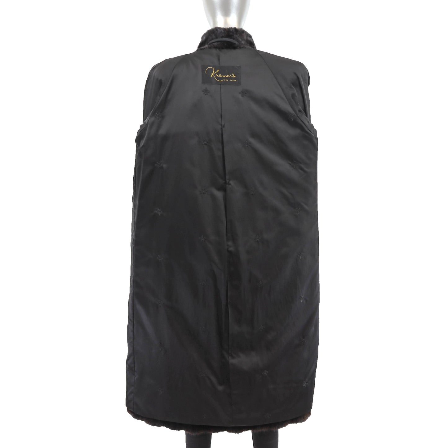 Black Mink Coat- Size M