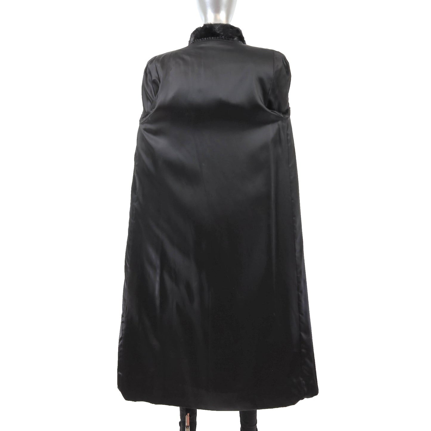 Black Mink Coat- Size S