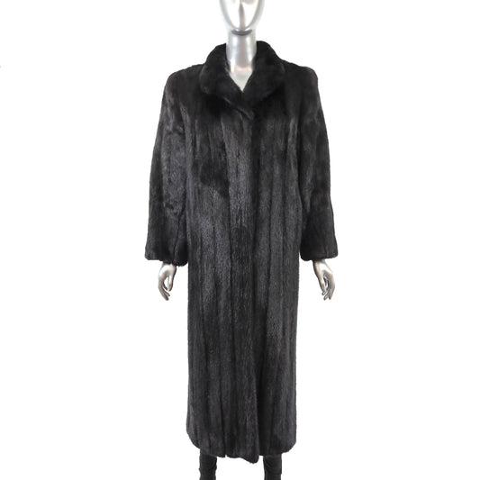 Black Mink Coat- Size S
